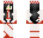 red and white kimono girl