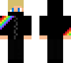 blonde black rainbow boy