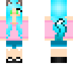 blue cat girl skin