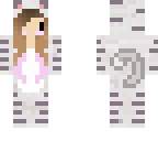 kawaii cat onesie w pink highlights
