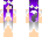 purple wolf girl with flower crown