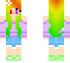 rainbow girl skin