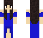 blue prom dress girl