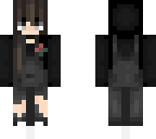 flower with dark outfit