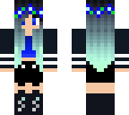 blue hair girl