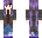 purple haired girl
