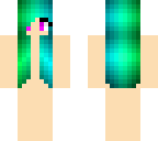 green to blue ombre girl hair base
