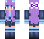 ldshadowlady with her purple hair with cat ears