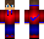 red and blue nike teen