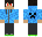 blue creeper hoodie