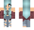 cute blue hair girl