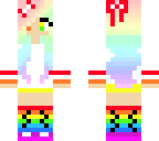 cute rainbow girl