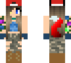 edit blue wolf girl camo