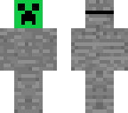 i am stone with creeper mask not derpy v2