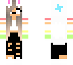 rainbow bunny girl