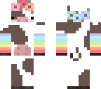 rainbow kawaii cow