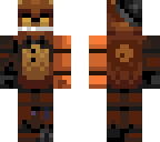 rusted freddy with mask and toy freddy's arm