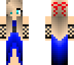 blue dress girl