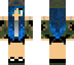 blue hair armee girl