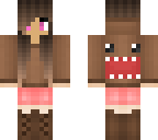cute pink monster girl