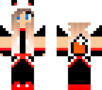 red cyber fox girl