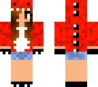 red dino hoodie girl