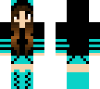 blue panda girl