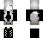 fixed silver and black wolf girl