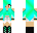 green summer fox girl