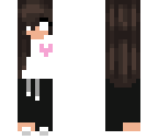 herobrine heart girl