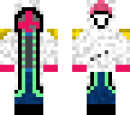 pink slime with white hooded hoodie