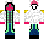 pink slime with white hooded hoodie