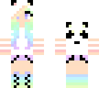 rainbow panda girl