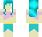 blue hair on a girl