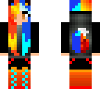 fire ice magic wolf girl