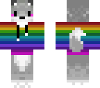 kawwii rainbow wolf