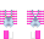 pink white overalls base