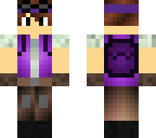 purple adventurer with backpack