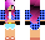 summer girl purple and blue