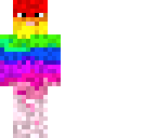 walking rainbow with face