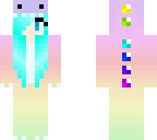 blue dino girl