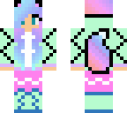 rainbow wolf girl