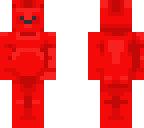 bright red bear