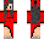 prom girl red dress bow