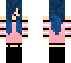 blue hair chibi