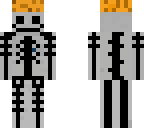 cookie on head with skeleton