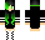 green flaming girl