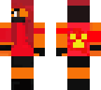 fiery red