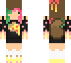 kawaii  fire pizza girl