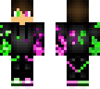 purple and green fire boy